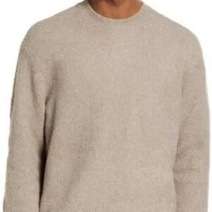 Men’s All Saints Eamont Crew Oversized Sweater Size M Beige